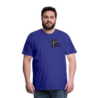 Outspoken Designs 04-01 "All Lives Matter" Men's Designer Premium Cotton T-shirt (10 colors) - royal blue