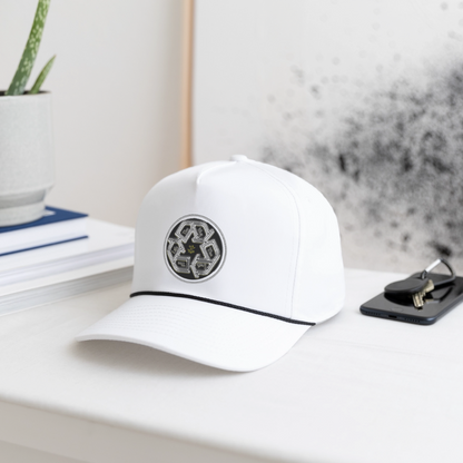 Truth Illustrated 03-02 Designer Imperial Headwear Rope Cap (4 colors) - white/black