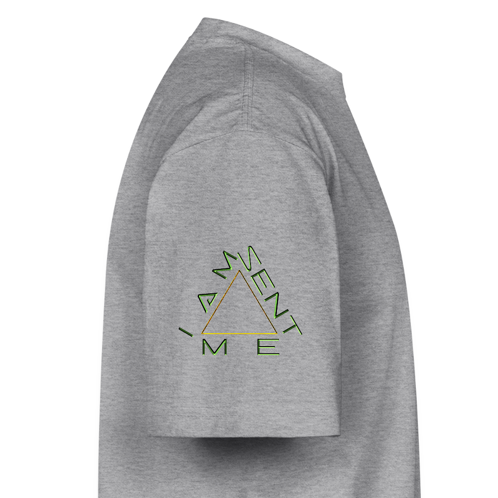 I AM SENT ME 01 Designer Shaka Wear Men's Oversized Heavyweight T-shirt (9 colors) - heather gray