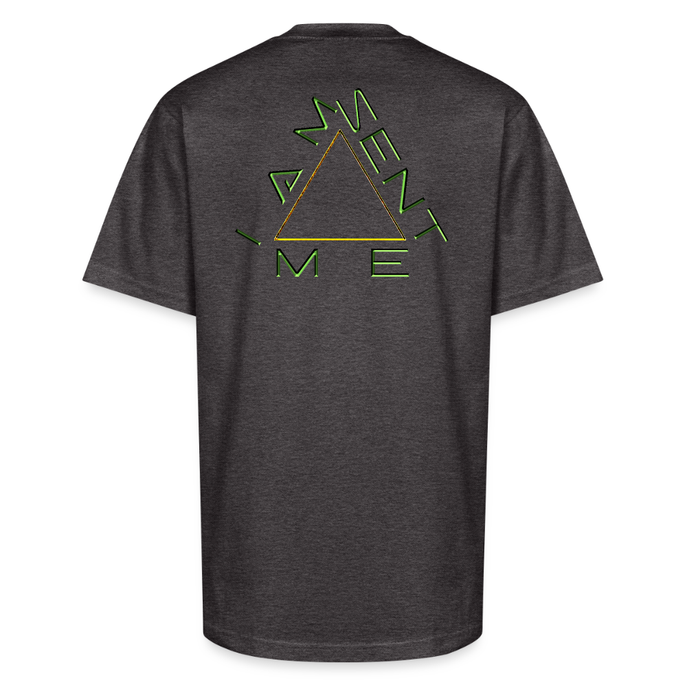 I AM SENT ME 01 Designer Shaka Wear Men's Oversized Heavyweight T-shirt (9 colors) - charcoal grey