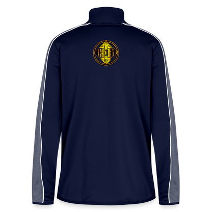 Hebrew World 02-01 Designer Under Armour Ladies Command Quarter Zip 2.0 Sweatshirt (3 colors) - navy/white