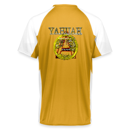 A-Team 01-01 Designer Augusta Sportswear Unisex Cutter Jersey (16 colors) - athletic gold/white