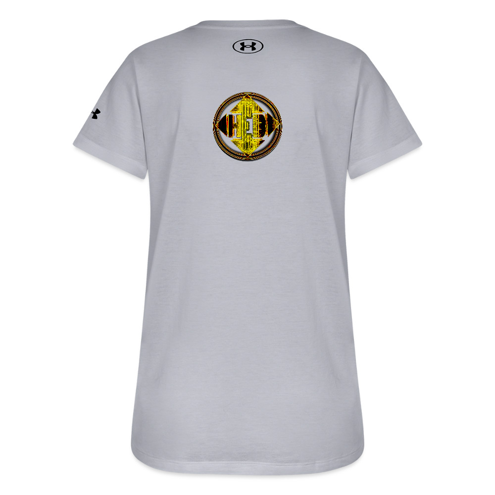 Hebrew World 02-01 Designer Under Armour Ladies Athletic 2.0 T-shirt (4 colors) - gray