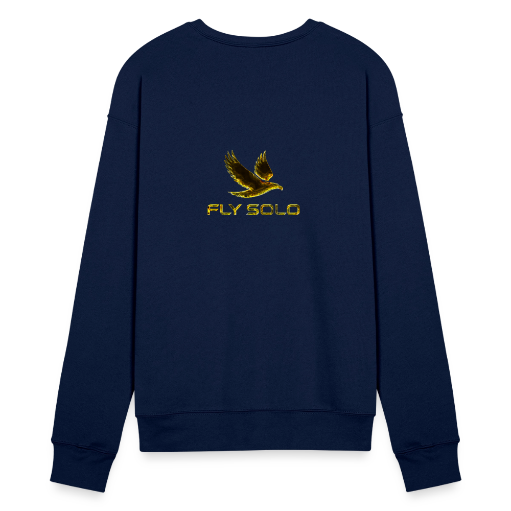 Outspoken Designs 03-01 "Fly Solo" Designer Bella + Canvas Unisex Sweatshirt - navy