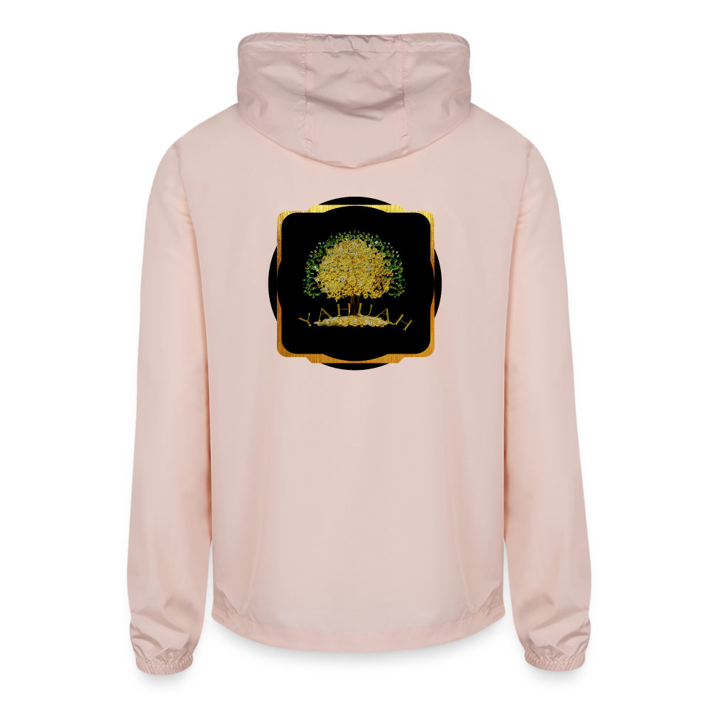 Yahuah-Tree of Life 03-01 Designer Independent Trading Co. Unisex Lightweight Windbreaker (3 colors) - blush pink 