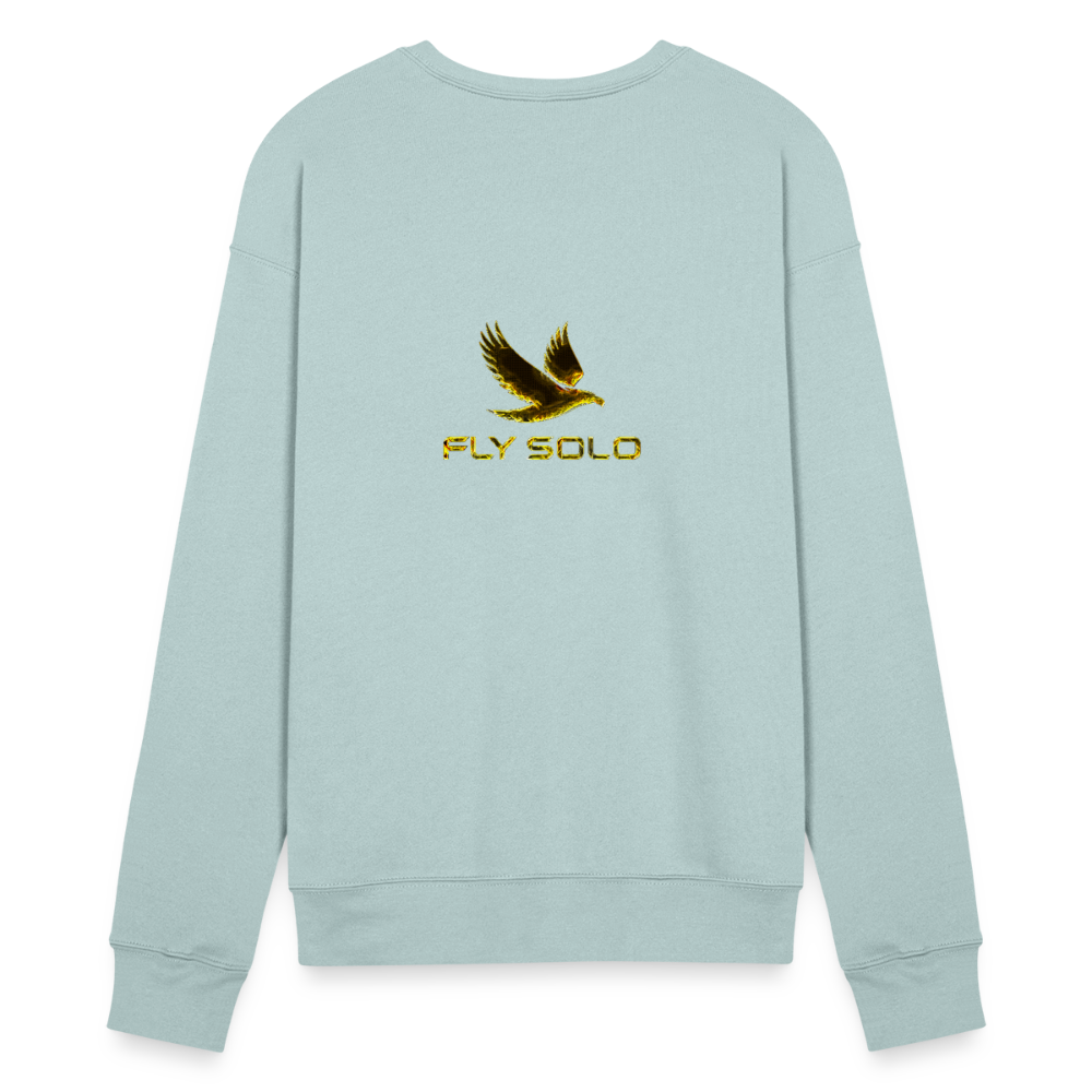 Outspoken Designs 03-01 "Fly Solo" Designer Bella + Canvas Unisex Sweatshirt - dusty blue