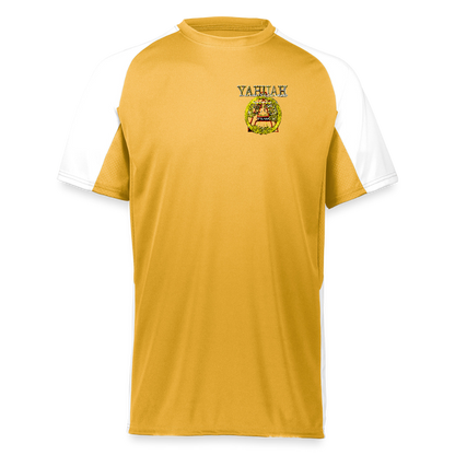 A-Team 01-01 Designer Augusta Sportswear Unisex Cutter Jersey (16 colors) - athletic gold/white