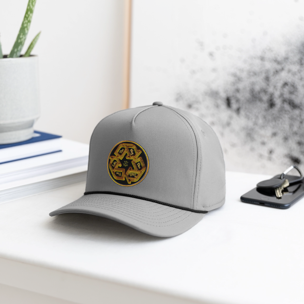 Truth Illustrated 03-01 Designer Imperial Headwear Rope Cap (4 colors) - gray/black