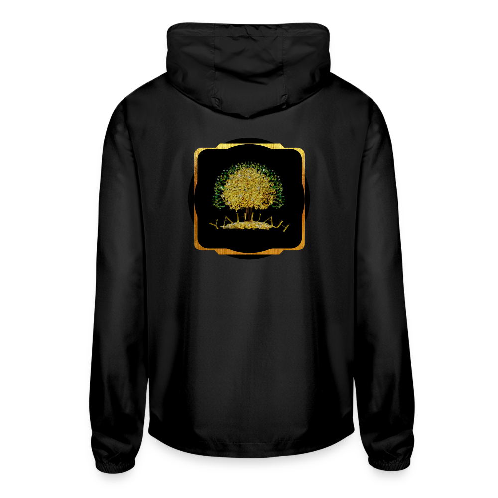 Yahuah-Tree of Life 03-01 Designer Independent Trading Co. Unisex Lightweight Windbreaker (3 colors) - black