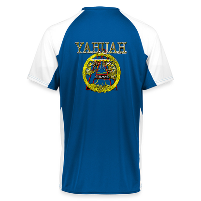 A-Team 01-01 Designer Augusta Sportswear Unisex Cutter Jersey (16 colors) - power blue/white