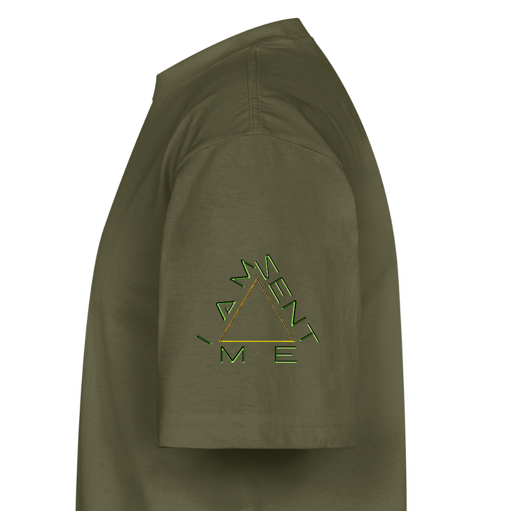 I AM SENT ME 01 Designer Shaka Wear Men's Oversized Heavyweight T-shirt (9 colors) - classic olive