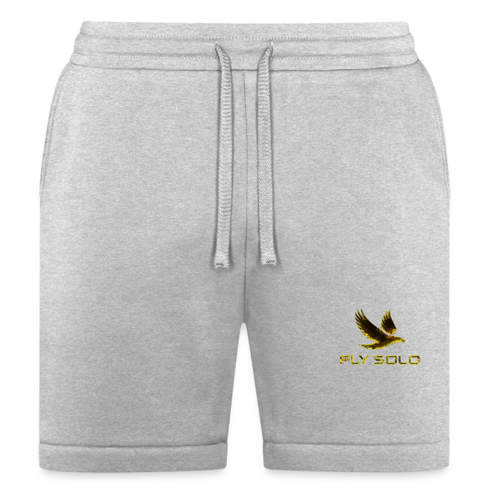 Outspoken Designs 03-01 "Fly Solo" Designer Bella+Canvas Unisex Sweatshorts - heather gray