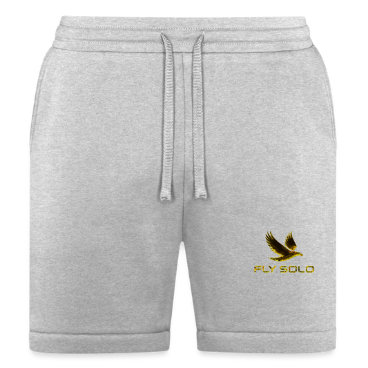 Outspoken Designs 03-01 "Fly Solo" Designer Bella+Canvas Unisex Sweatshorts - heather gray