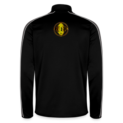 Hebrew World 02-01 Designer Under Armour Men's Command Quarter Zip 2.0 Sweatshirt (3 colors) - black/white