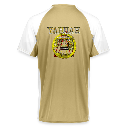 A-Team 01-01 Designer Augusta Sportswear Unisex Cutter Jersey (16 colors) - vegas gold/white