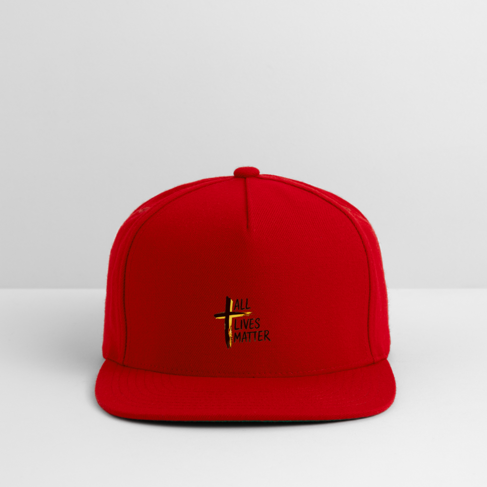 Outspoken Designs 04-01 "All Lives Matter" Designer Yupoong Snapback Baseball Cap (4 colors) - red