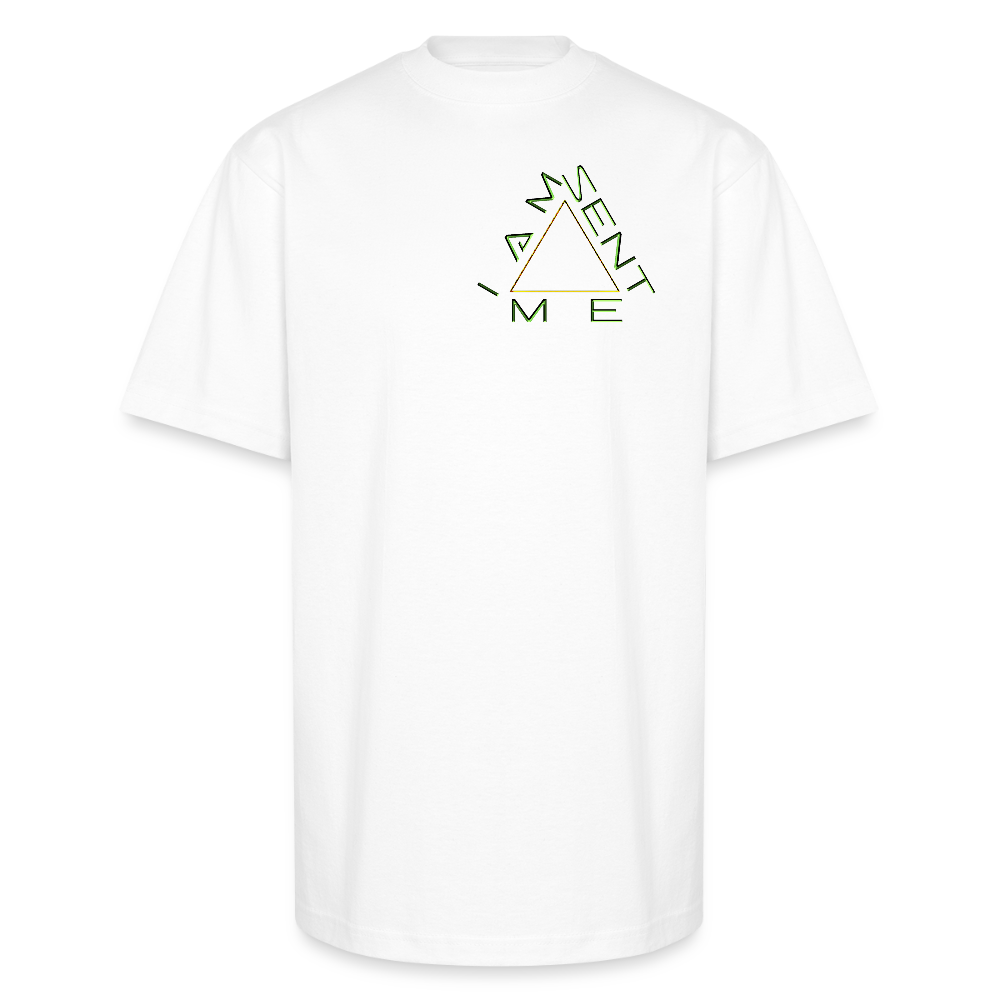 I AM SENT ME 01 Designer Shaka Wear Men's Oversized Heavyweight T-shirt (9 colors) - white