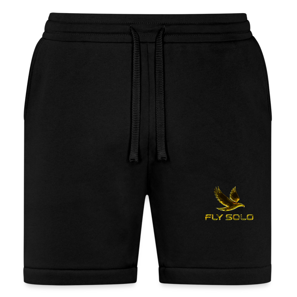 Outspoken Designs 03-01 "Fly Solo" Designer Bella+Canvas Unisex Sweatshorts - black