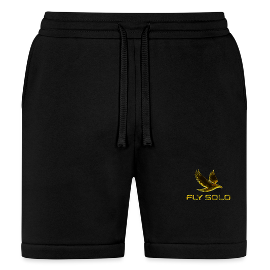 Outspoken Designs 03-01 "Fly Solo" Designer Bella+Canvas Unisex Sweatshorts - black