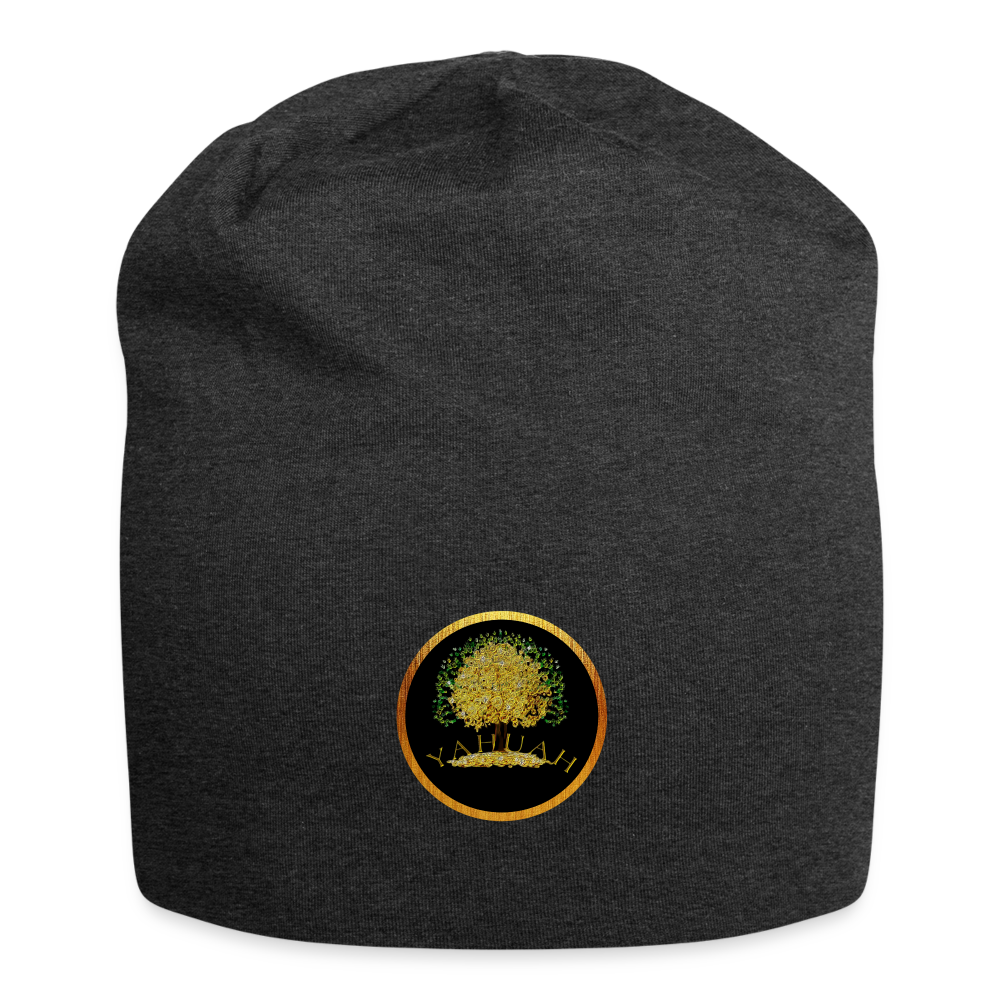 Yahuah-Tree of Life 03-01 Designer Jersey Beanie (3 colors) - charcoal grey