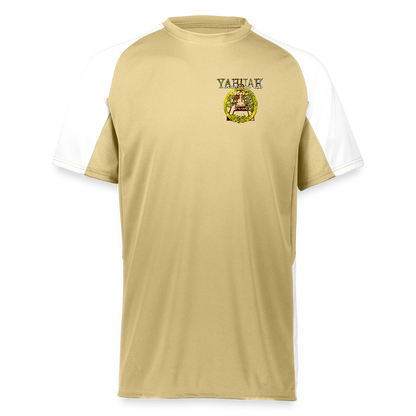 A-Team 01-01 Designer Augusta Sportswear Unisex Cutter Jersey (16 colors) - vegas gold/white