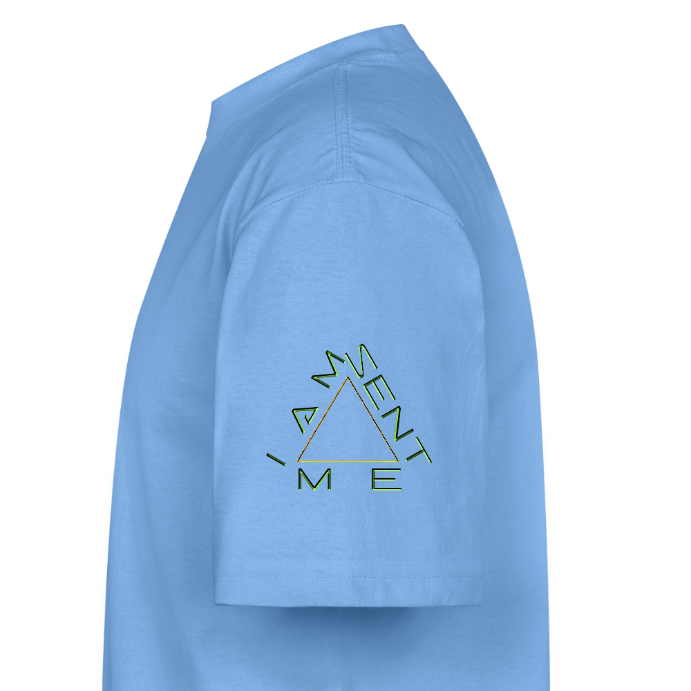 I AM SENT ME 01 Designer Shaka Wear Men's Oversized Heavyweight T-shirt (9 colors) - sky blue