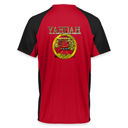 A-Team 01-01 Designer Augusta Sportswear Unisex Cutter Jersey (16 colors) - red/black