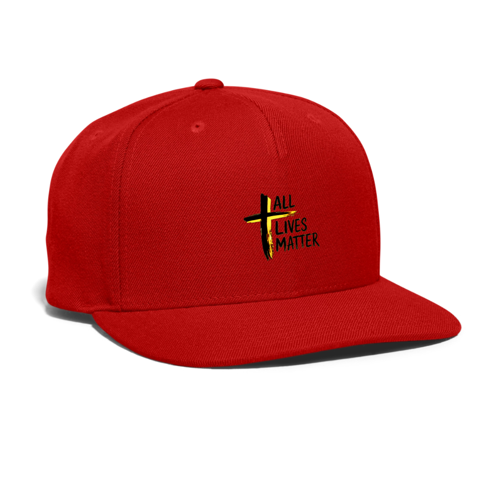 Outspoken Designs 04-01 "All Lives Matter" Designer Yupoong Snapback Baseball Cap (4 colors) - red