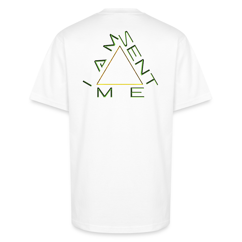 I AM SENT ME 01 Designer Shaka Wear Men's Oversized Heavyweight T-shirt (9 colors) - white