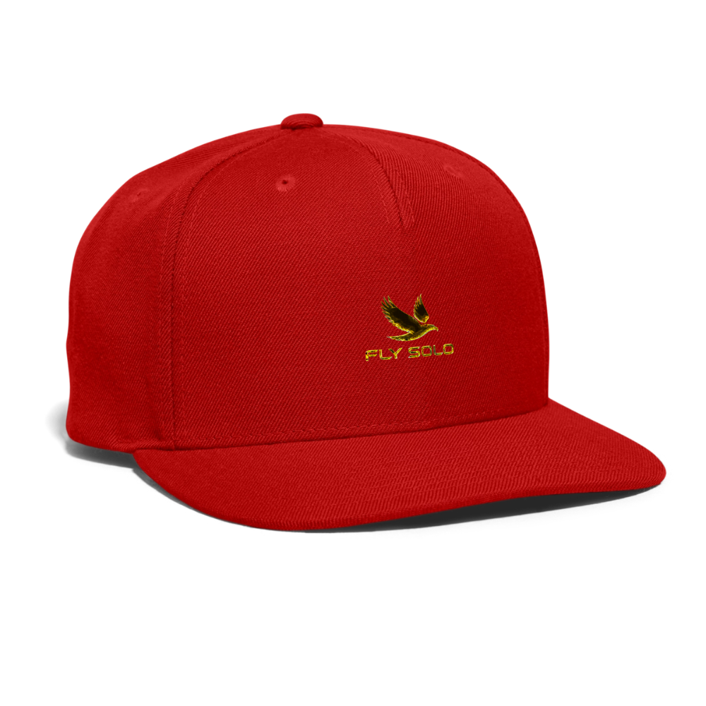 Outspoken Designs 03-01 "Fly Solo" Designer Yupoong Snapback Baseball Cap - red