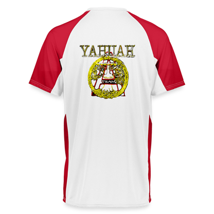 A-Team 01-01 Designer Augusta Sportswear Unisex Cutter Jersey (16 colors) - white/red