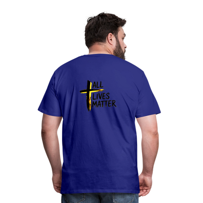 Outspoken Designs 04-01 "All Lives Matter" Men's Designer Premium Cotton T-shirt (10 colors) - royal blue