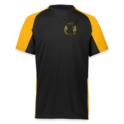 Yahuah Yahusha 04 Designer Augusta Sportswear Unisex Cutter Jersey (5 colors) - black/gold