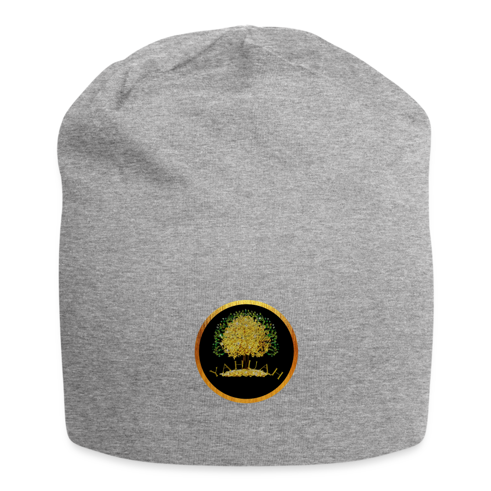 Yahuah-Tree of Life 03-01 Designer Jersey Beanie (3 colors) - heather gray