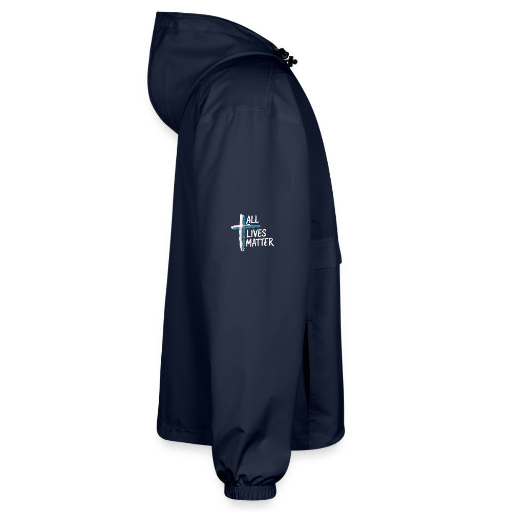 Outspoken Designs 04-02 "All Lives Matter" Designer Champion Packable Unisex Jacket - french navy