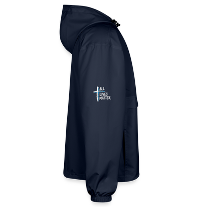 Outspoken Designs 04-02 "All Lives Matter" Designer Champion Packable Unisex Jacket - french navy