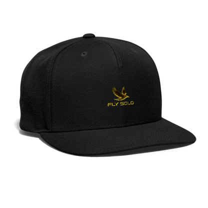 Outspoken Designs 03-01 "Fly Solo" Designer Yupoong Snapback Baseball Cap - black