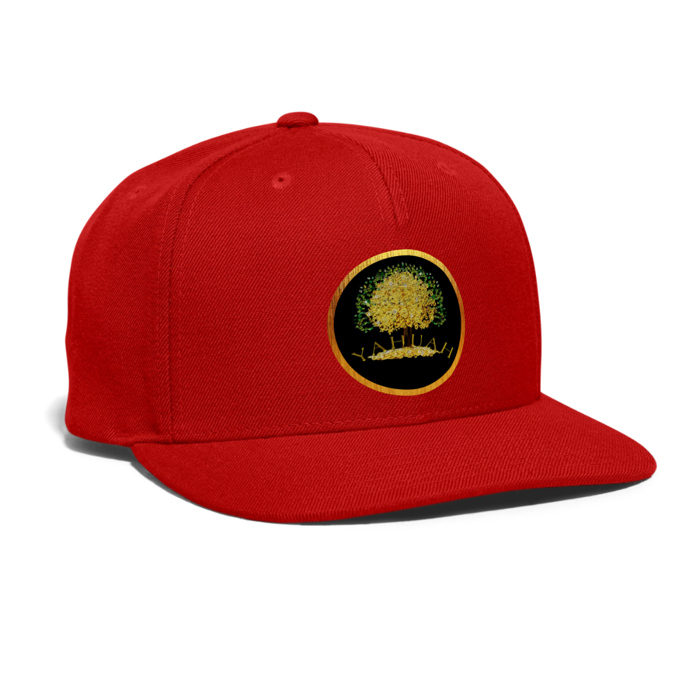 Yahuah-Tree of Life 03-01 Designer Yupoong Snapback Baseball Cap (7 colors) - red