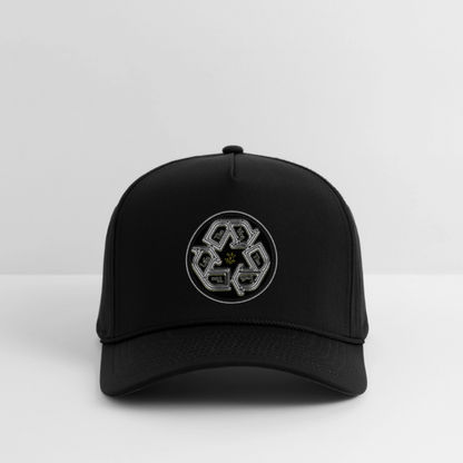 Truth Illustrated 03-02 Designer Imperial Headwear Rope Cap (4 colors) - black/black
