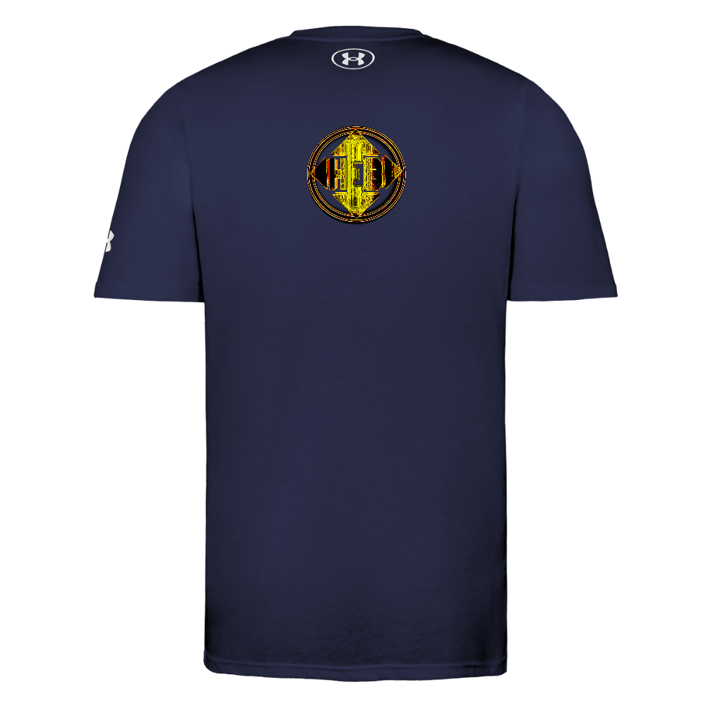 Hebrew World 02-01 Designer Under Armour Men's Athletic 2.0 T-shirt (4 colors) - navy