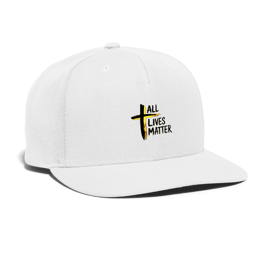 Outspoken Designs 04-01 "All Lives Matter" Designer Yupoong Snapback Baseball Cap (4 colors) - white