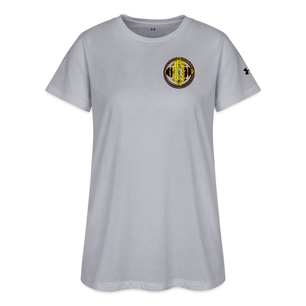 Hebrew World 02-01 Designer Under Armour Ladies Athletic 2.0 T-shirt (4 colors) - gray