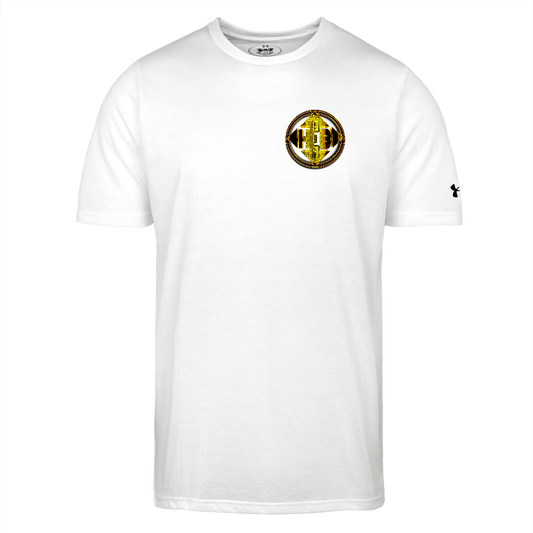 Hebrew World 02-01 Designer Under Armour Men's Athletic 2.0 T-shirt (4 colors) - white