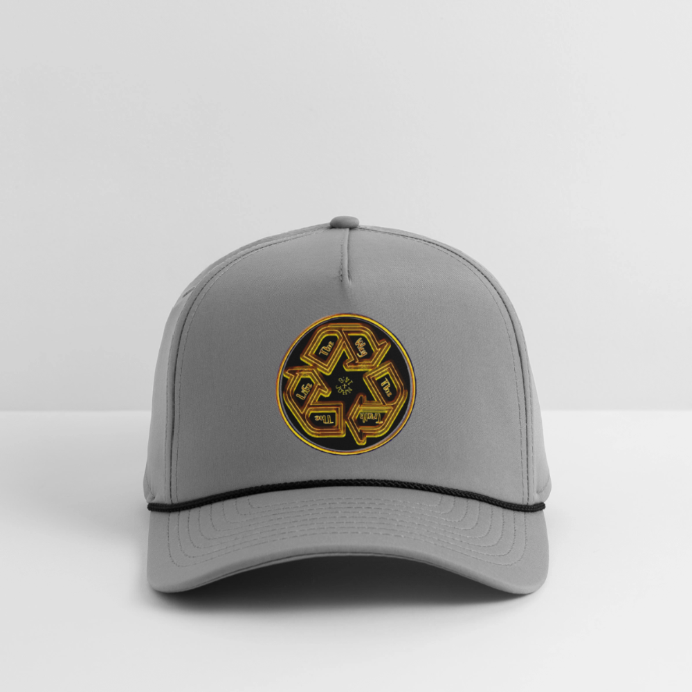 Truth Illustrated 03-01 Designer Imperial Headwear Rope Cap (4 colors) - gray/black