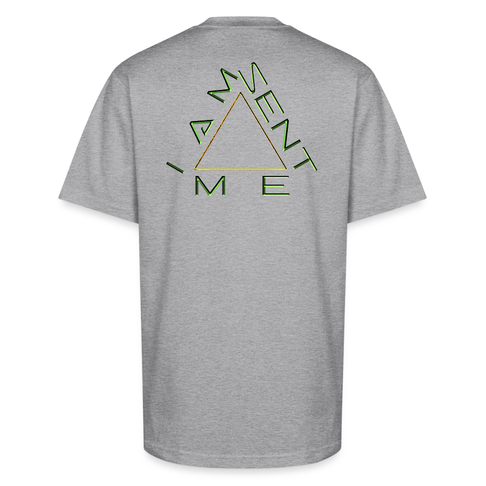 I AM SENT ME 01 Designer Shaka Wear Men's Oversized Heavyweight T-shirt (9 colors) - heather gray