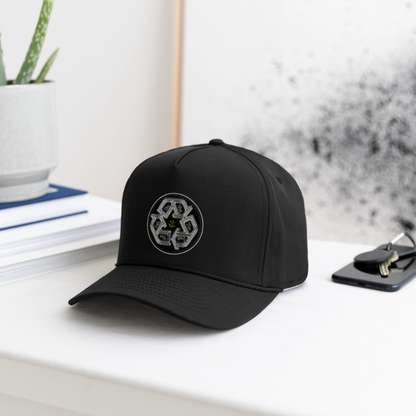 Truth Illustrated 03-02 Designer Imperial Headwear Rope Cap (4 colors) - black/black