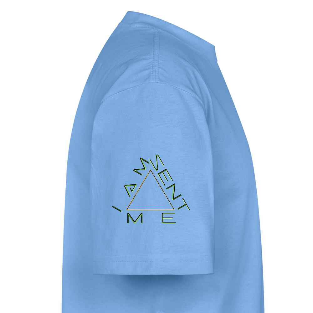 I AM SENT ME 01 Designer Shaka Wear Men's Oversized Heavyweight T-shirt (9 colors) - sky blue