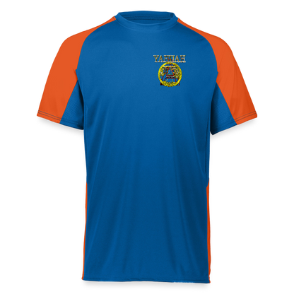 A-Team 01-01 Designer Augusta Sportswear Unisex Cutter Jersey (16 colors) - royal blue/orange