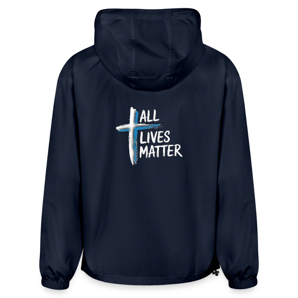 Outspoken Designs 04-02 "All Lives Matter" Designer Champion Packable Unisex Jacket - french navy