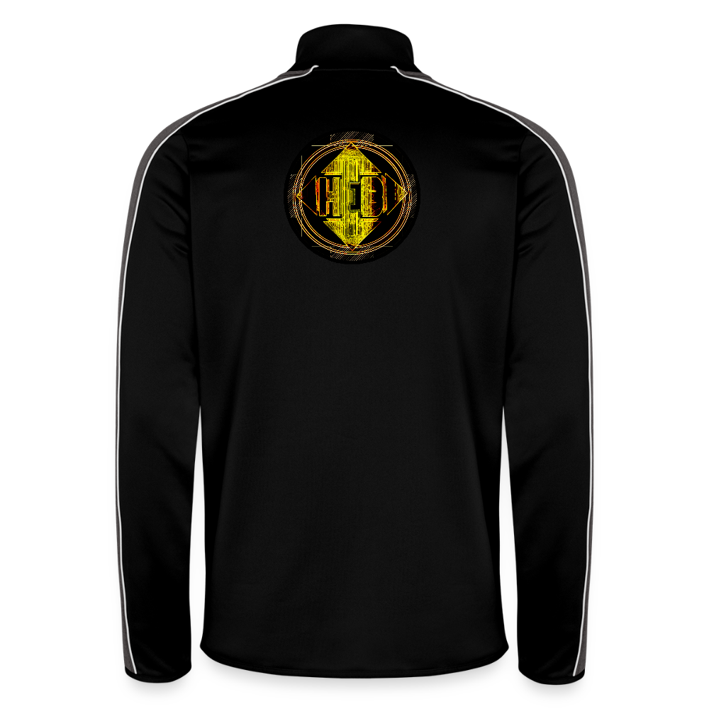 Hebrew World 02-01 Designer Under Armour Men's Command Quarter Zip 2.0 Sweatshirt (2 colors) - black/white